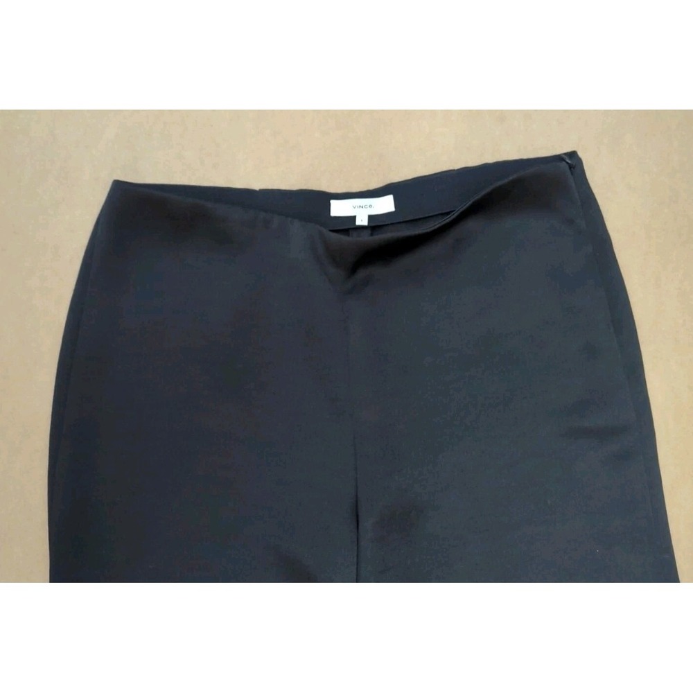 Vince Wide Leg Trouser Side Zip Classic Crepe Work Pants Sz 6 27" Inseam - Picture 4 of 8